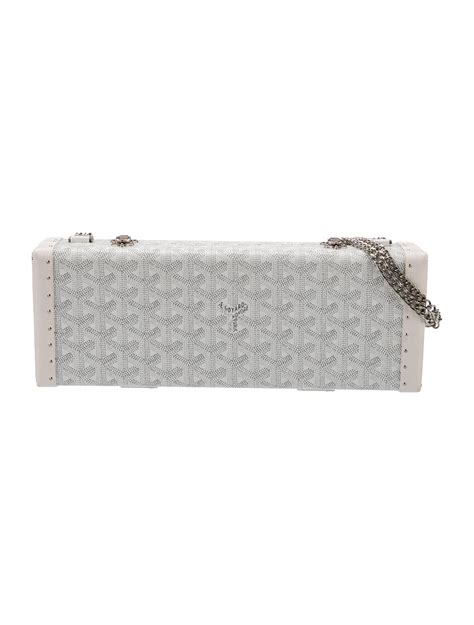 goyard st honore clutch|GOYARD Goyardine Saint Honore Clutch White .